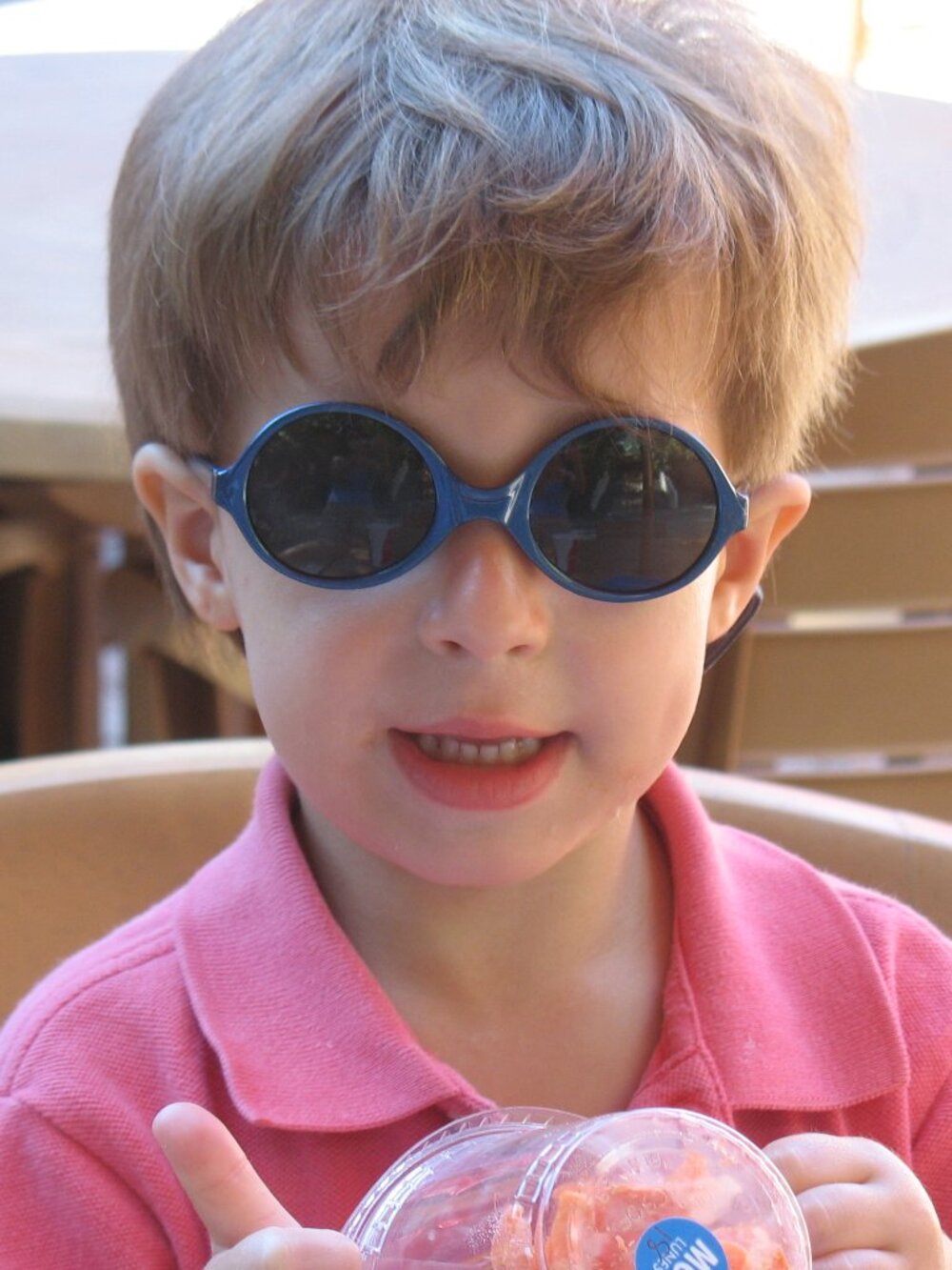 BOLLE Kids Sunglasses Blue with stretch band from France